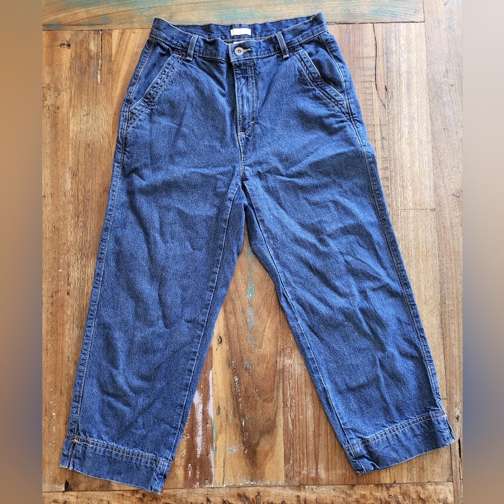 Liz Clairborne Cosette Womens 4 Cotton Jean Capris 90s Denim Casual Blue B1